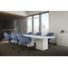 CHK68091BLU0701 - SARON GUEST CHAIR - Blue with 4 Prong base
