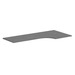 PLT723624R 72" CORNER EXTENSION WORK SURFACE TOP: RIGHT- NEWPORT GRAY