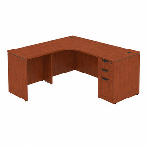 CLALD1014L Radius L-Shape Typical 71" X 72" Desk- Cherry