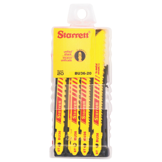 STARRETT BU36-20 3'' x 5/16 x .050 x 6T, Bi-Metal, 20 Pack