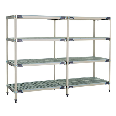 Metro AX546GX3 Metromax I Add-On Shelving Unit 42"W X 24"D X 63"H Open Grid Polymer Shelves Polymer