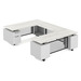 RISUD1003 RISER SERIES - 30" x 60" U-Shape Desk w/Modesty Panels