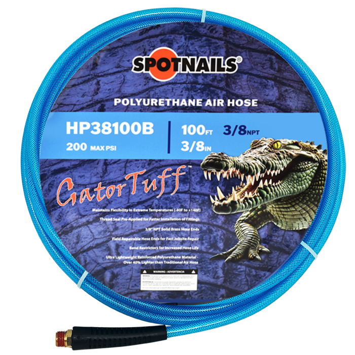 3/8" x 100' Poly Hose w/o Fittings (Blue), 3/8" NPT