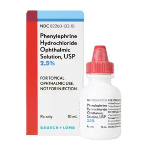 Phenylephrine, Drops, 2.5%, 10 mL (1/ea) Drops NDC 8226001