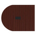 PL137T HALF RACE TRACK SHAPE 60x47 TOP- MAHOGANY