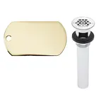 155A-PBPVD: Polished Brass PO Plug Open Grid (PVD)
