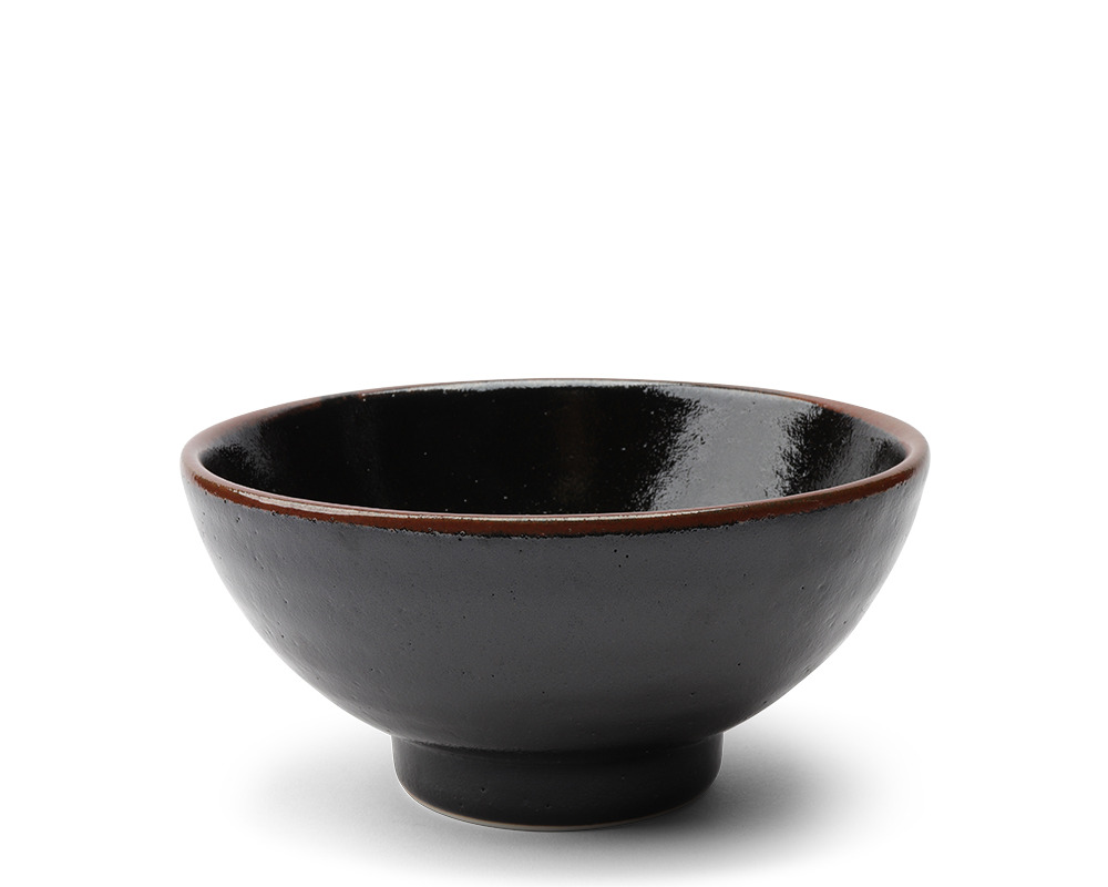 Black Tenmoku 7.5" Noodle Bowl 
