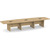 14' Classic Boat Shape Conference Table with Panel Base - Aspen