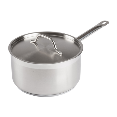 Winco SSSP-6 6 qt. Sauce Pan and Lid