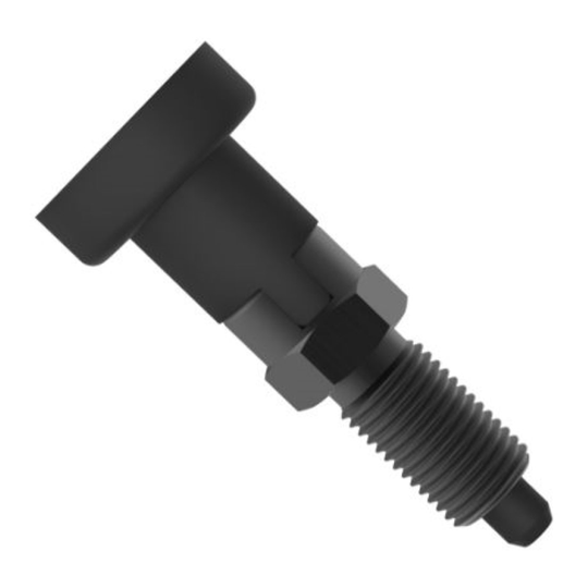 Carr Lane CL-8-HRPK-L Hand-Retractable Plunger, Knob Handle (Locking Type) - Steel
