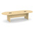  10' Classic Racetrack Conference Table with Slab Base - Maple