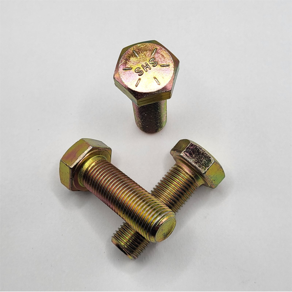 1/2" - 20 X 1 1/2" HEX HEAD CAP SCREW SAE J429 GR 8 ZINC YELLOW