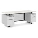 RISSD1005 RISER SERIES - 30" x 72" Double Pedestal Desk w/Modesty