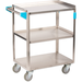 Carlisle UC3031524 15.5" x 24" 3-Shelf Stainless Steel Utility C