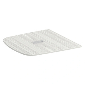  PL336THALF 47"x47" ARENA LITE 1/2 TABLE TOP W/GROMMET- Silver Birch