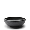 Bowl Serving 9.25" Silver Black Granite