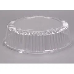 A12PETDM 12" CLEAR PLASTIC DOME TRAY LID (2.75") 25/CS
