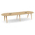 12' Signature Racetrack Conference Table with Wood VA Legs - Aspen Top, Silver Mount, Natural Oak Base