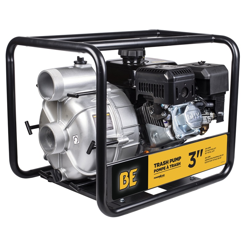BE Power Equipment - 3" Semi-Trash Pump