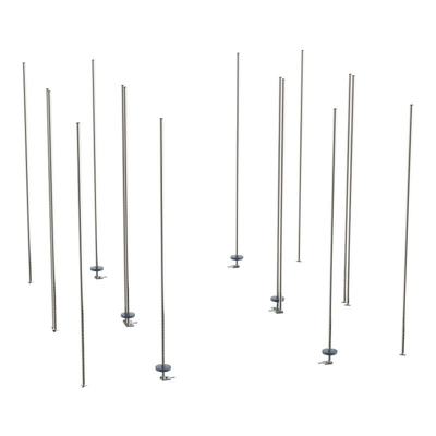 Metro lbTES HD Qwiktrak High Density Double Deep Storage System Stationary End Unit Kit