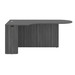 PL133L 71" BULLET DESK W/CORNER EXTENSION- LEFT- Coastal Gray