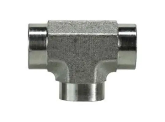 Pipe Tee, 1/2 in FPT x 1/2 in FPT x 1/2 in FPT, Steel