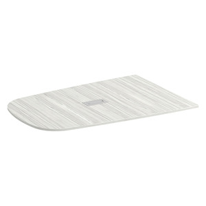 PL338THALF 47"x72" ARENA LITE 1/2 TABLE TOP W/GROMMET- Silver Birch