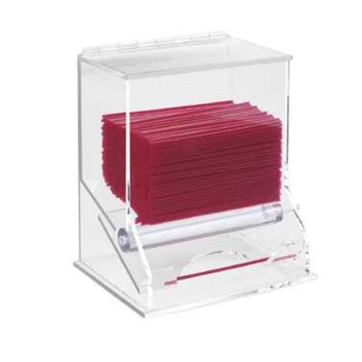 Cal-Mil 296 6-1/2"W x 5-1/4"D x 8-1/4"H Classic Stir-Stick/Milk Straw Dispenser