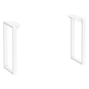 PLTLP-HS-27 27" LOOP HUTCH SUPPORT SET- WHITE