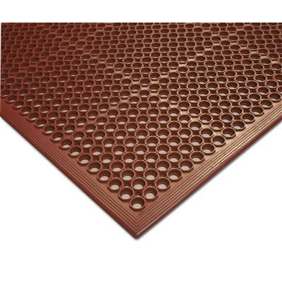 Notrax T30S0035RD 3" x 5" Red Greaseproof Non-Slip Mat