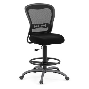 7851 DRAFTING CHAIR-MESH-BLK 9106
