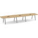 SIGBS4192N-METAL - 16 ft. Boat Shape Signature Conference Table With Metal VA Legs