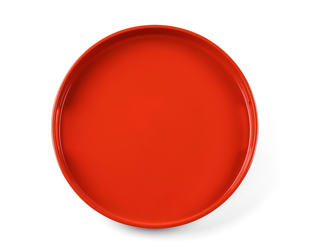 Tray Round Orange 13-1/2"