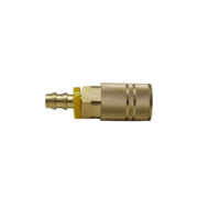 6-Ball Brass Coupler (3/8" Body, 3/8" Push On Barb) Bulk Packed