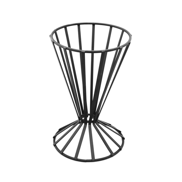 Flat Coil Wrought Iron Conical Baskets