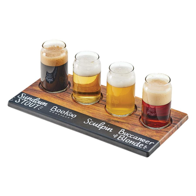 Cal-Mil 3570-47M 12"W x 6"D x 1/4" H Write-On Tray Beer Flight