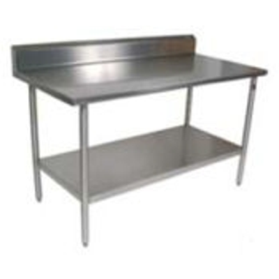John Boos ST6R5-3036GSK 16-Gauge Stainless Steel-Top Work Table
