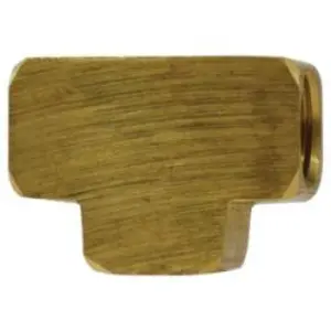 Union Tee, 1/4-in FNPT x 1/4-in FNPT x 1/4-in FNPT, Brass