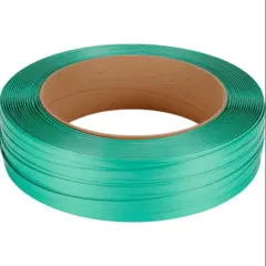 3/4" X 2700' .050 SMOOTH GREEN POLYESTER STRAPPING, 16 X 6 CORE, 28/PLT