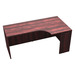 PL181R 66" PORKCHOP CREDENZA-RIGHT- Mahogany