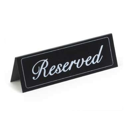 Cal-Mil 283 9-1/4" x 3"H Reserved Message Tent