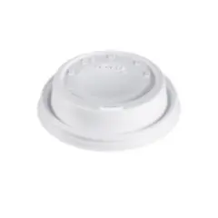 8EL DART 8OZ WHITE PLASTIC TRAVEL LID, 1000/CASE