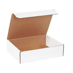 M1183 11.125 X 8.75 X 3" WHITE CORRUGATED MAILER, ECT32B, 50/BD