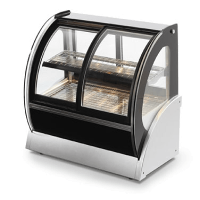 Vollrath 40882 60" Curved Refrigerated Cabinet Front Sliding Doors