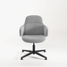 CHK73420 VIVA CLUB CHAIR w/ BLACK FIXED BASE - Ash Seat