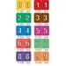 Colwell® Jewel-Tone Compatible Numeric 91400 Label Rolls