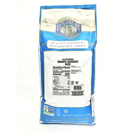 RICE BASMATI BROWN ECO-FR | 25 LBS