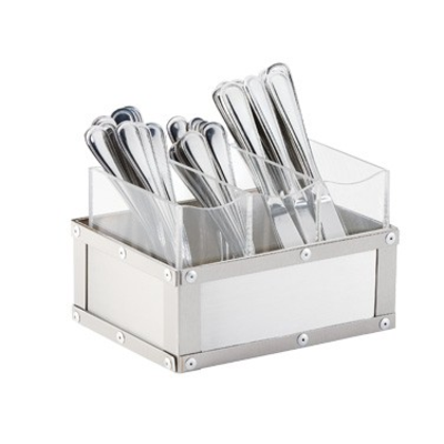 Cal-Mil 3408-55 9"W x 6"D x 5-1/4"H Urban Flatware Organizer