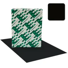 8.5 X 11 80 LB ASTROBRIGHTS ECLIPSE BLACK FINISH COVER  250/RM   22481