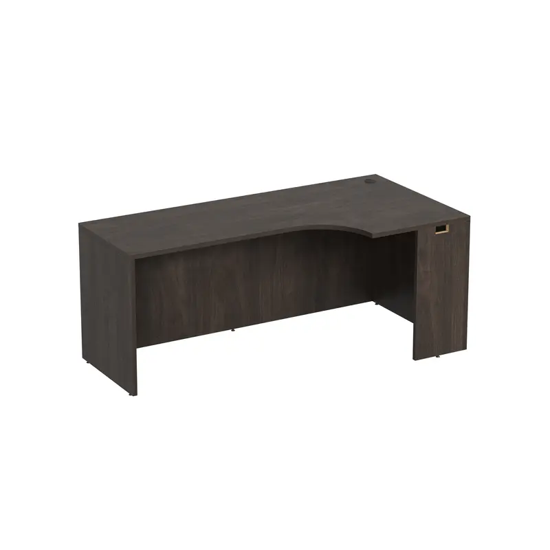 71" RIGHT PORKCHOP CREDENZA SHELL BRINDLE